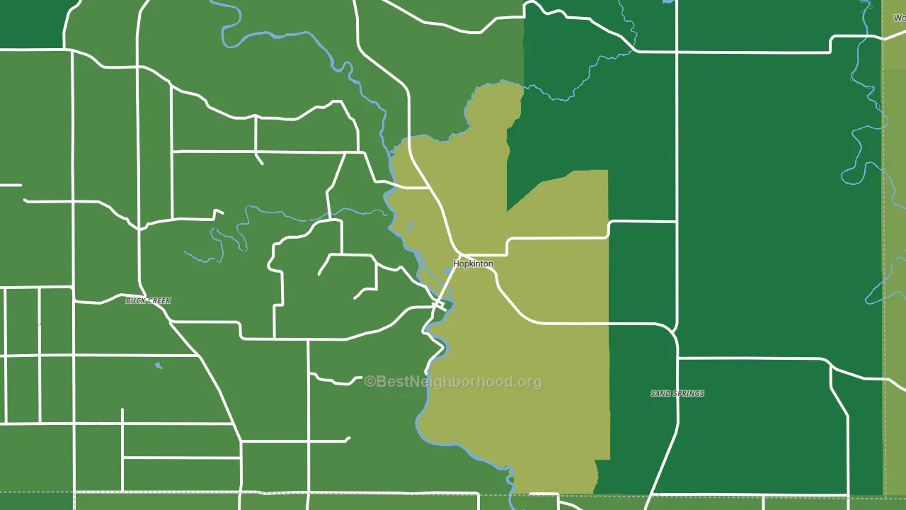 52237, IA block-group voter-turnout map