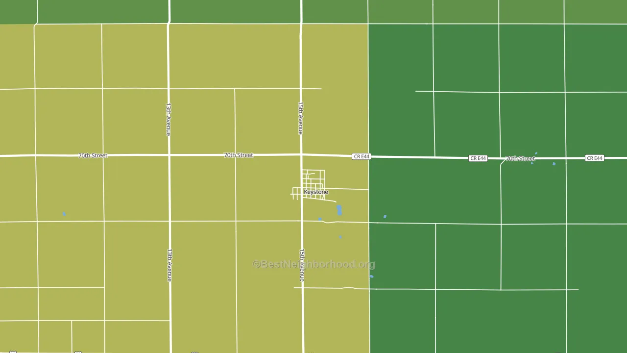 52249, IA block-group voter-turnout map