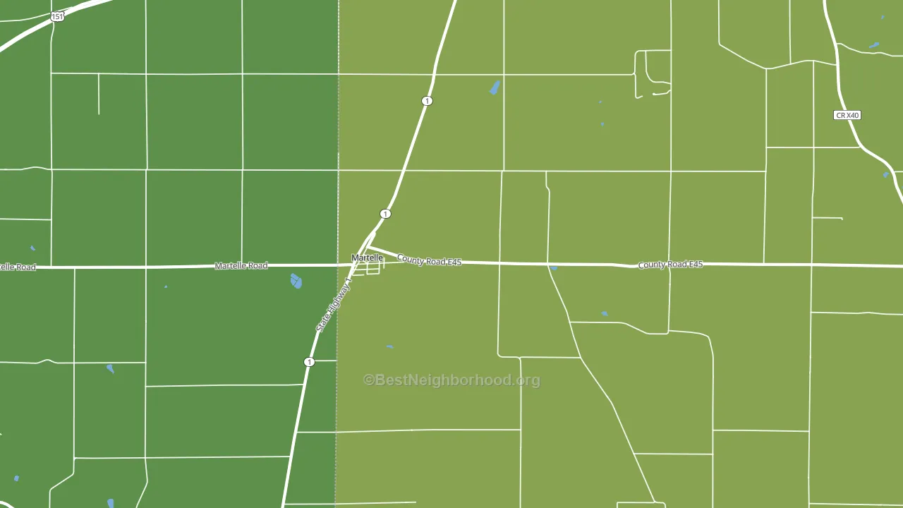 52305, IA block-group voter-turnout map