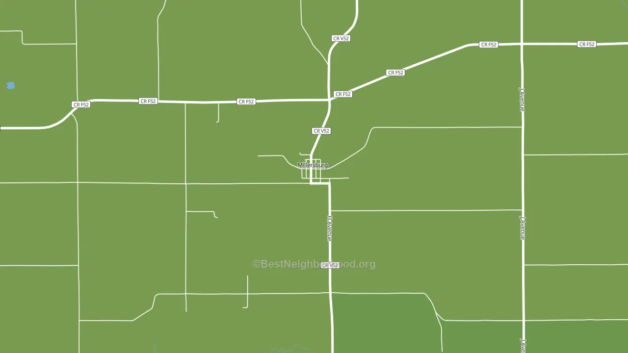 52308, IA block-group voter-turnout map