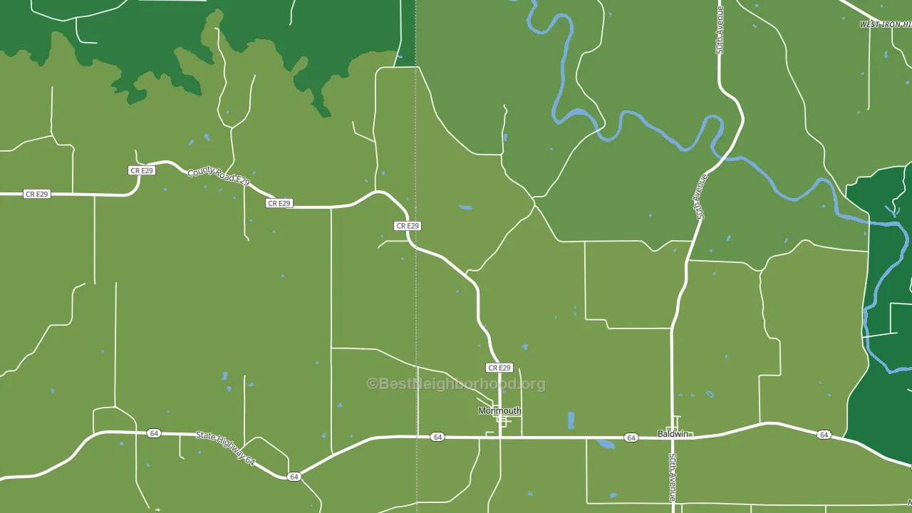 52309, IA block-group voter-turnout map
