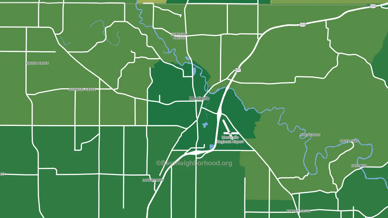 52310, IA block-group voter-turnout map