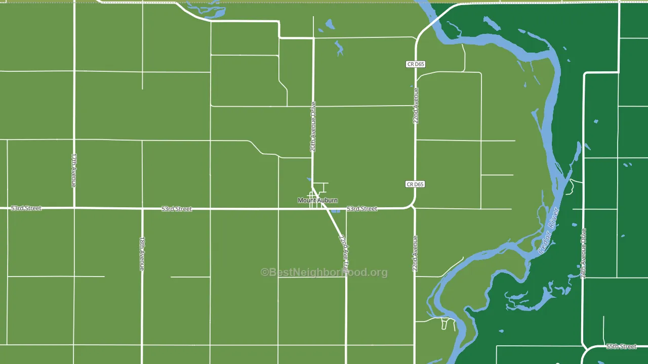 52313, IA block-group voter-turnout map