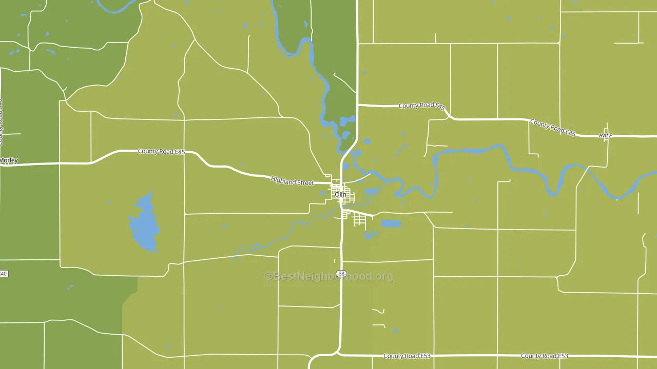 52320, IA block-group voter-turnout map