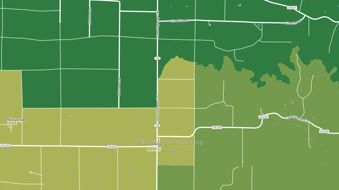 52321, IA block-group voter-turnout map