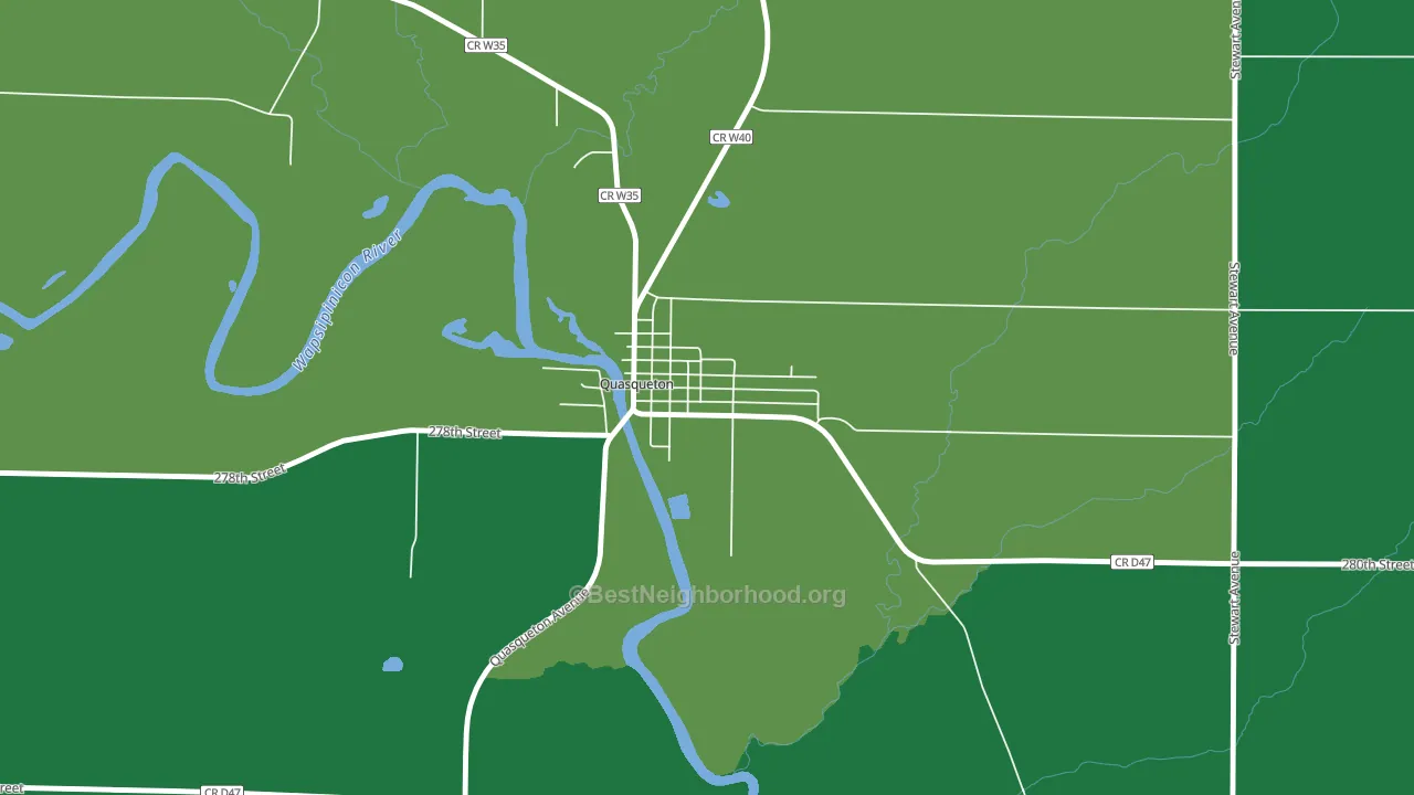 52326, IA block-group voter-turnout map