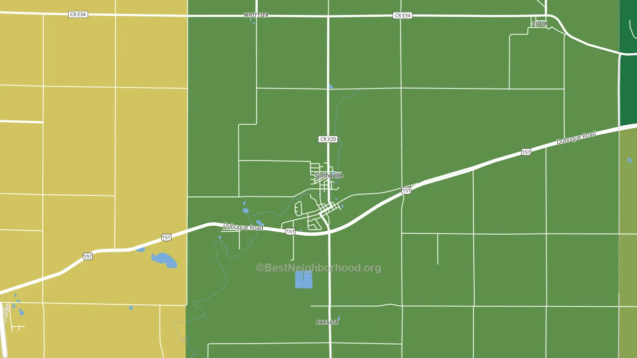 52336, IA block-group voter-turnout map