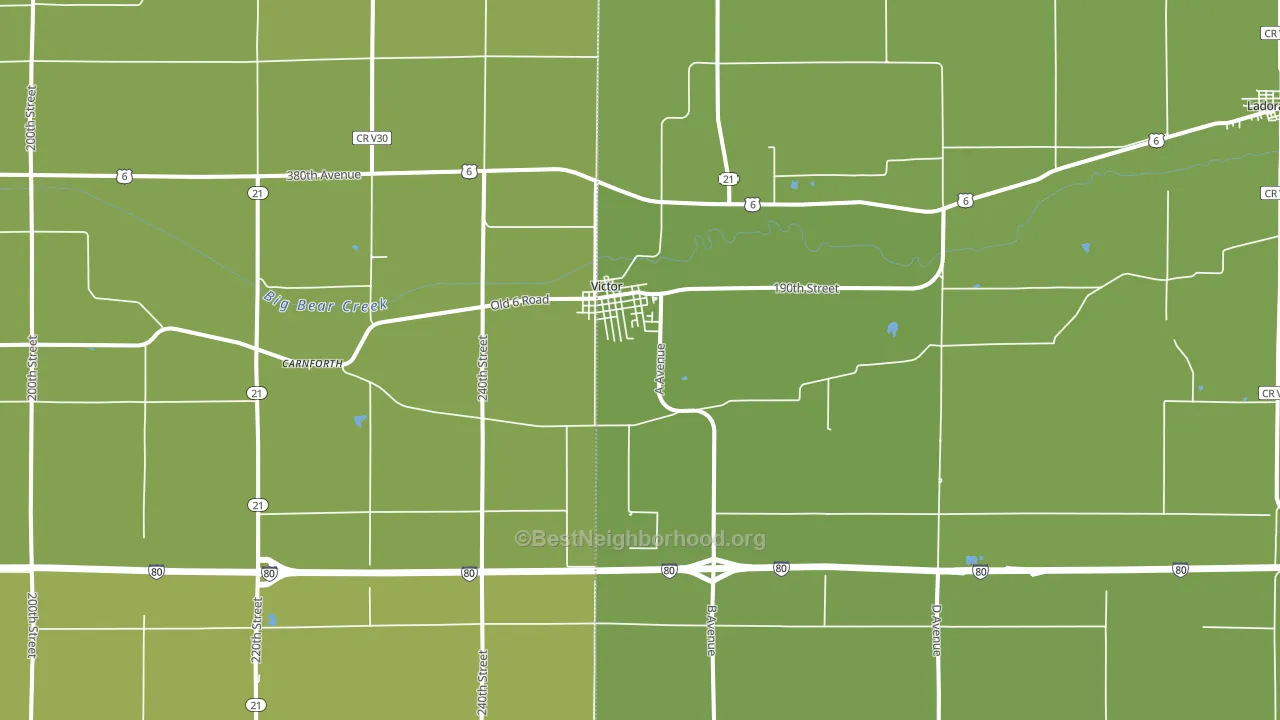52347, IA block-group voter-turnout map