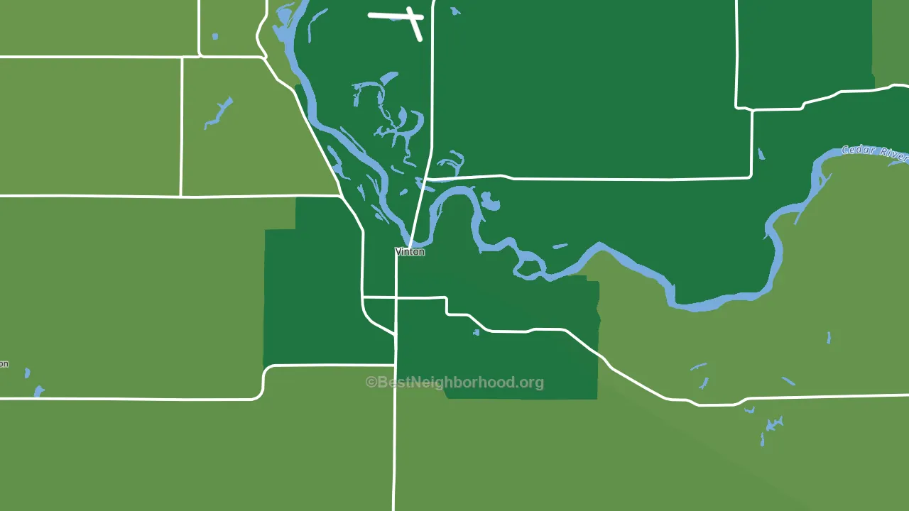 52349, IA block-group voter-turnout map