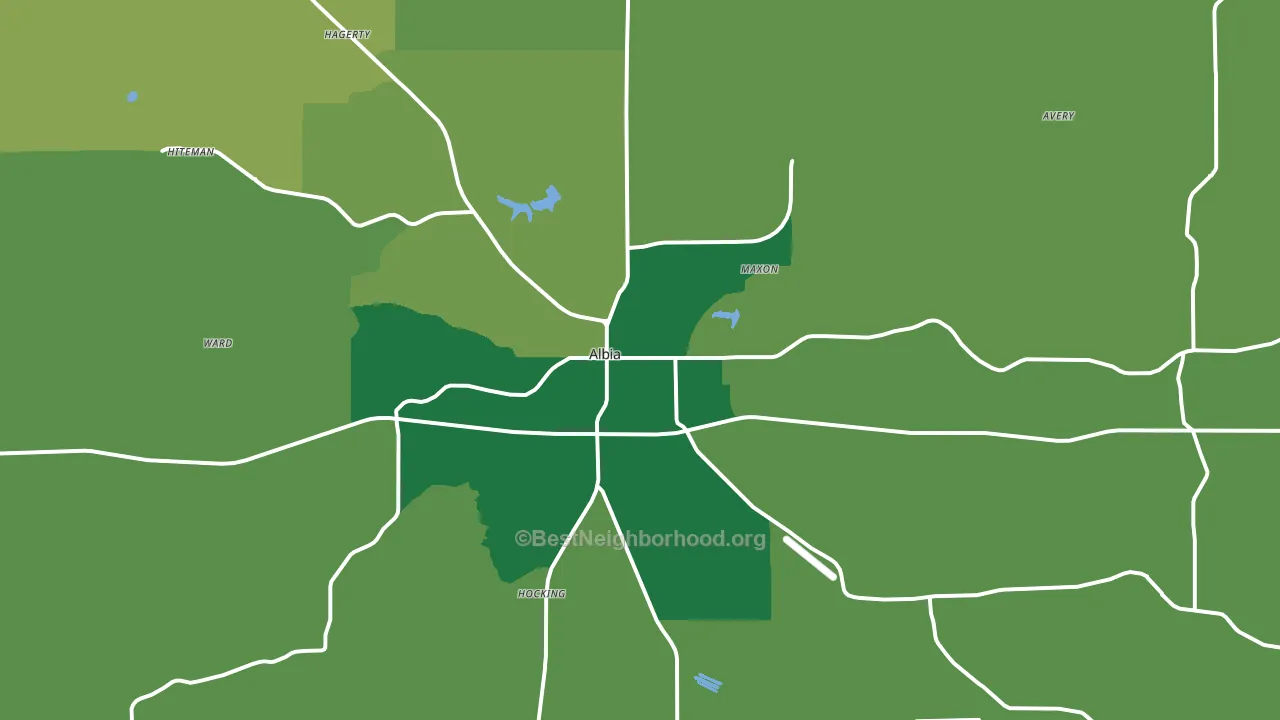 52531, IA block-group voter-turnout map