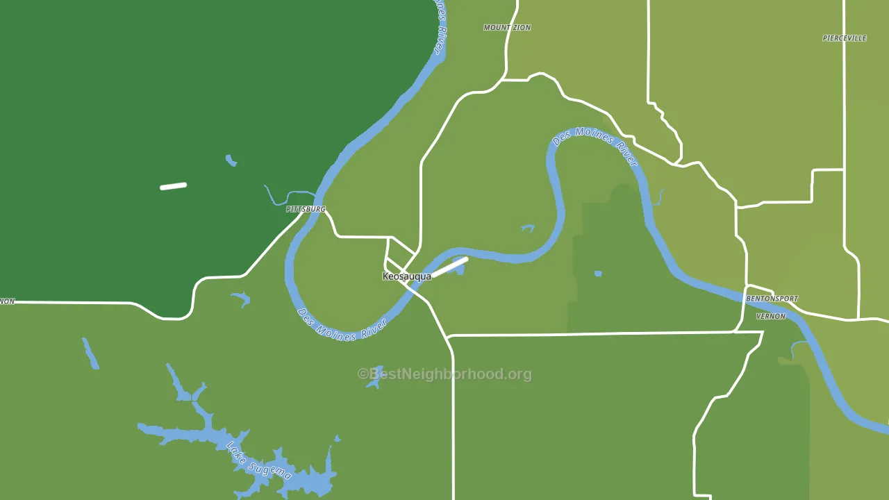52565, IA block-group voter-turnout map