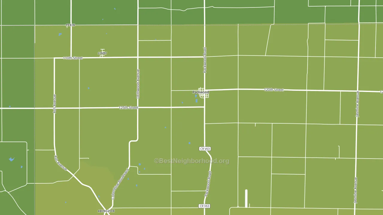 52580, IA block-group voter-turnout map