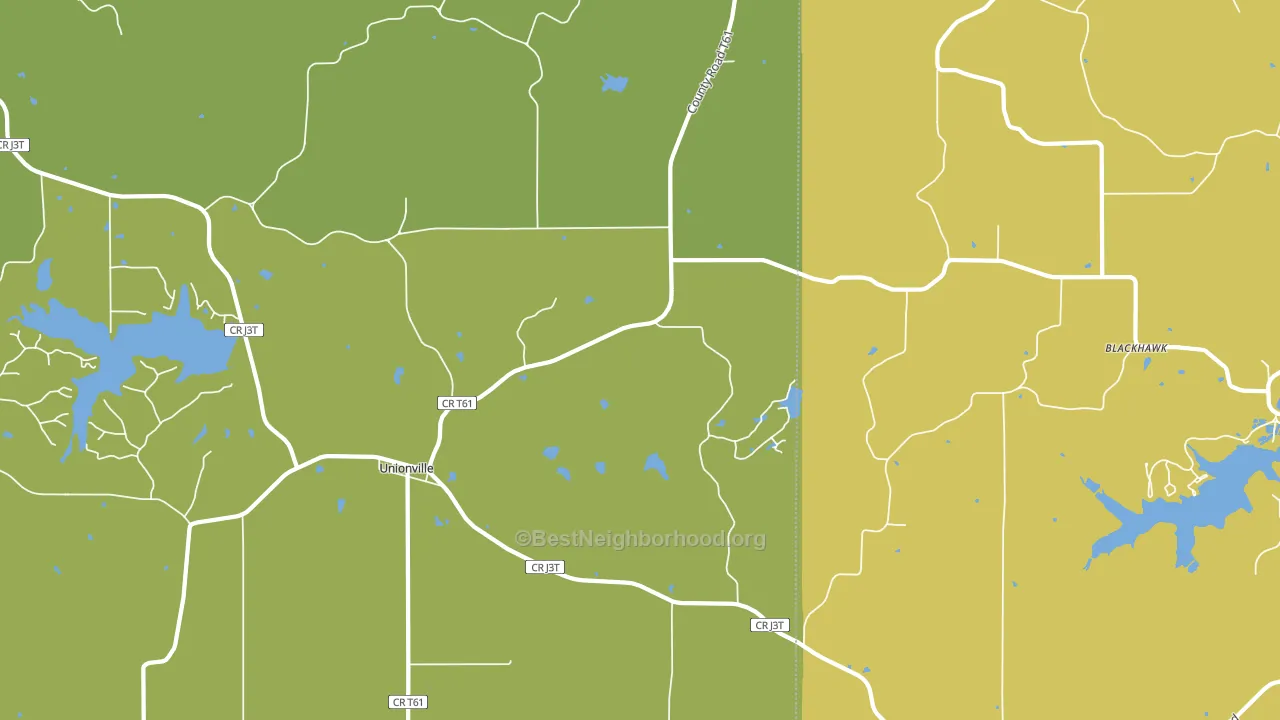 52594, IA block-group voter-turnout map