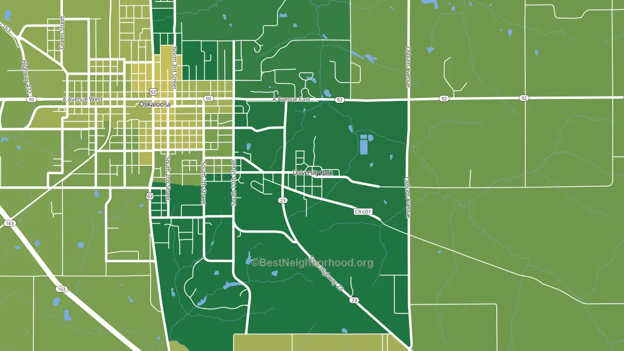 52595, IA block-group voter-turnout map