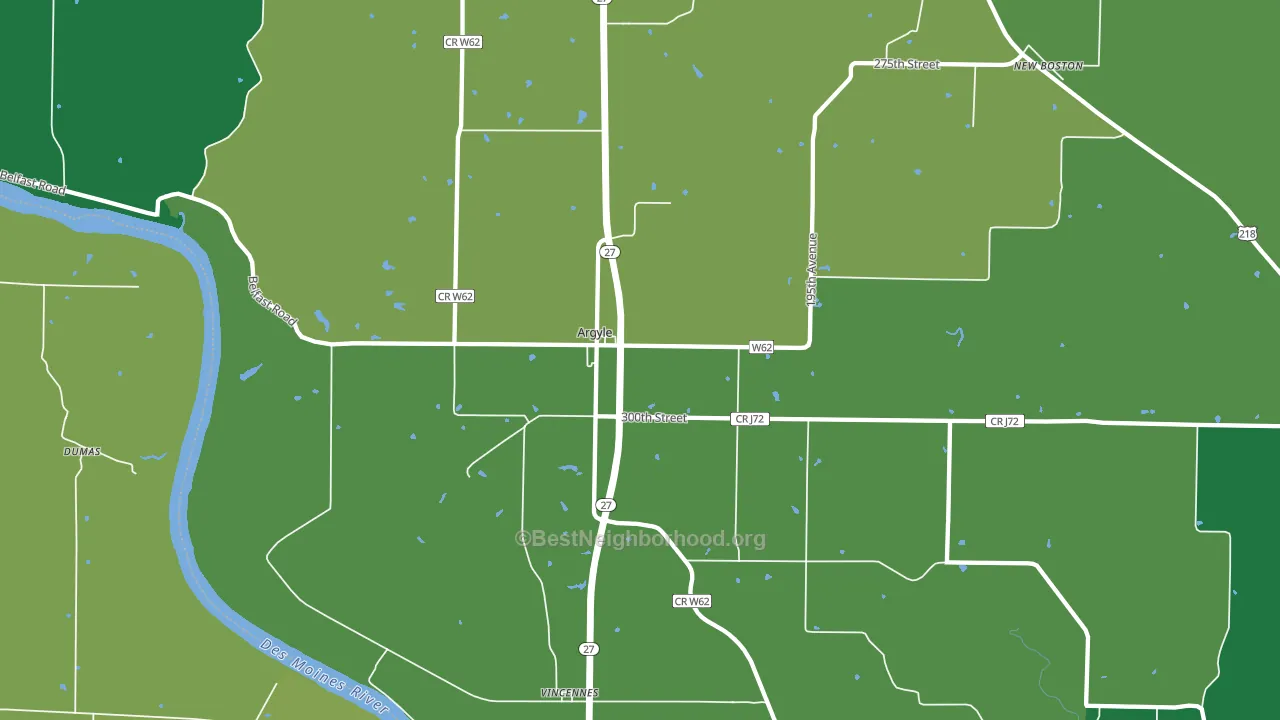 52619, IA block-group voter-turnout map