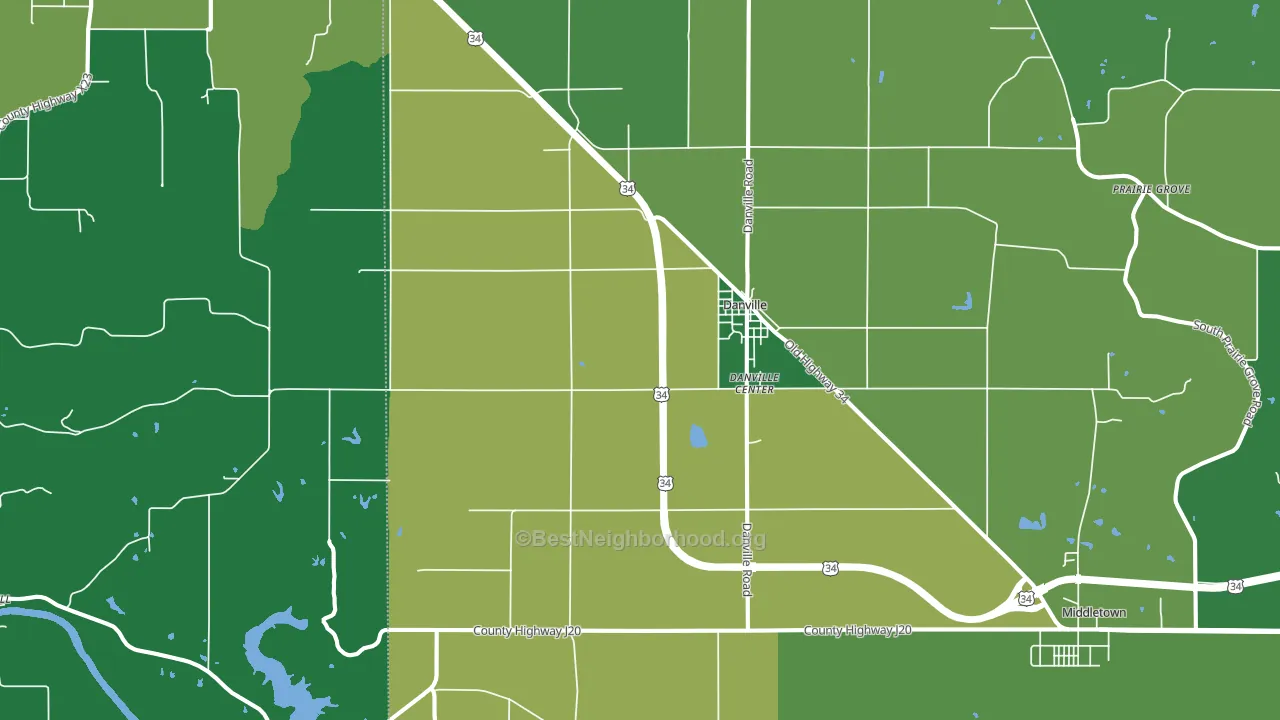 52623, IA block-group voter-turnout map