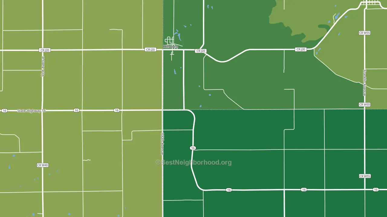 52630, IA block-group voter-turnout map