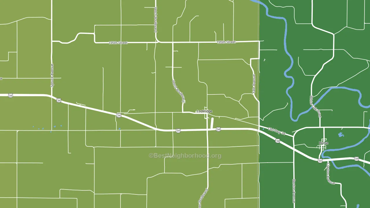 52635, IA block-group voter-turnout map