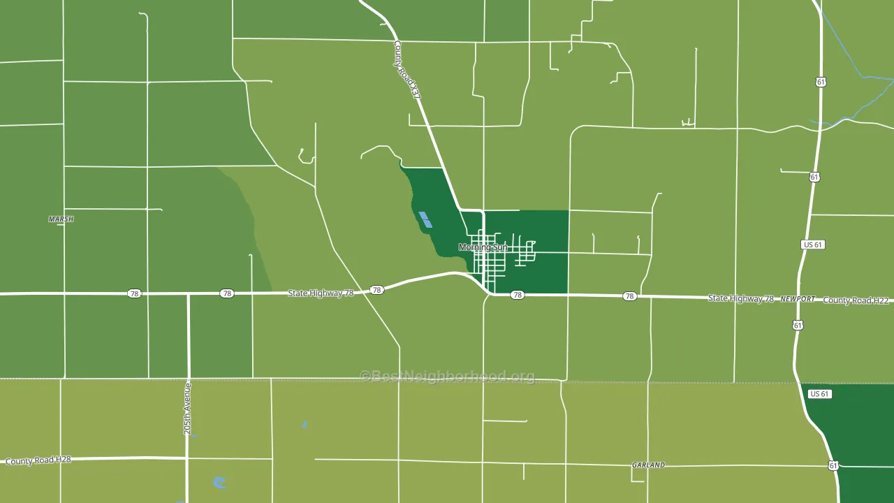 52640, IA block-group voter-turnout map