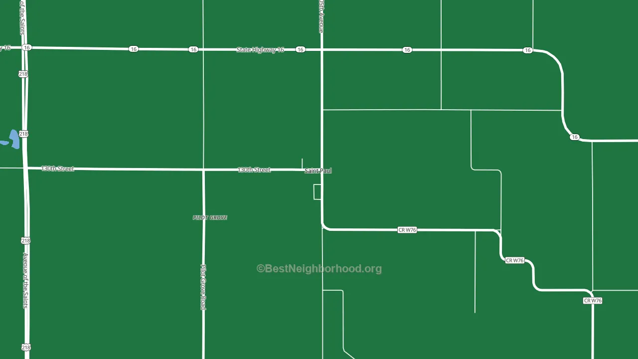 52657, IA block-group voter-turnout map