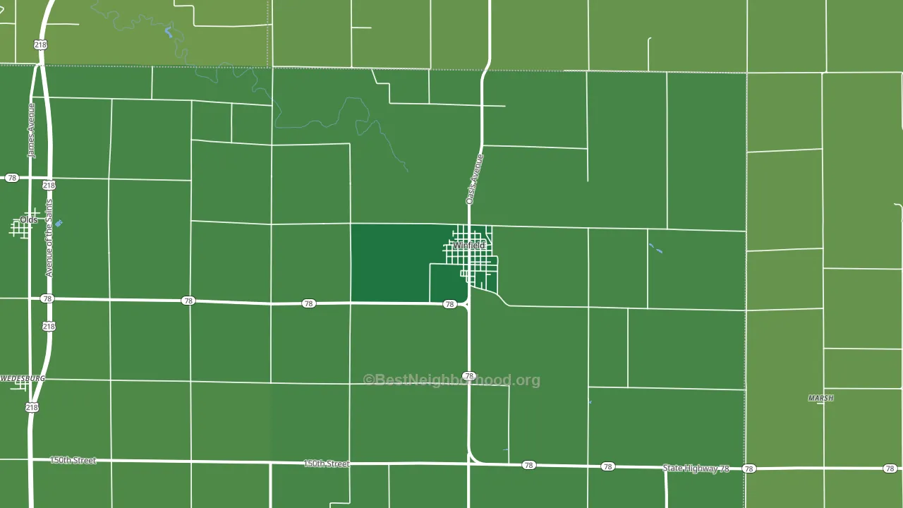 52659, IA block-group voter-turnout map