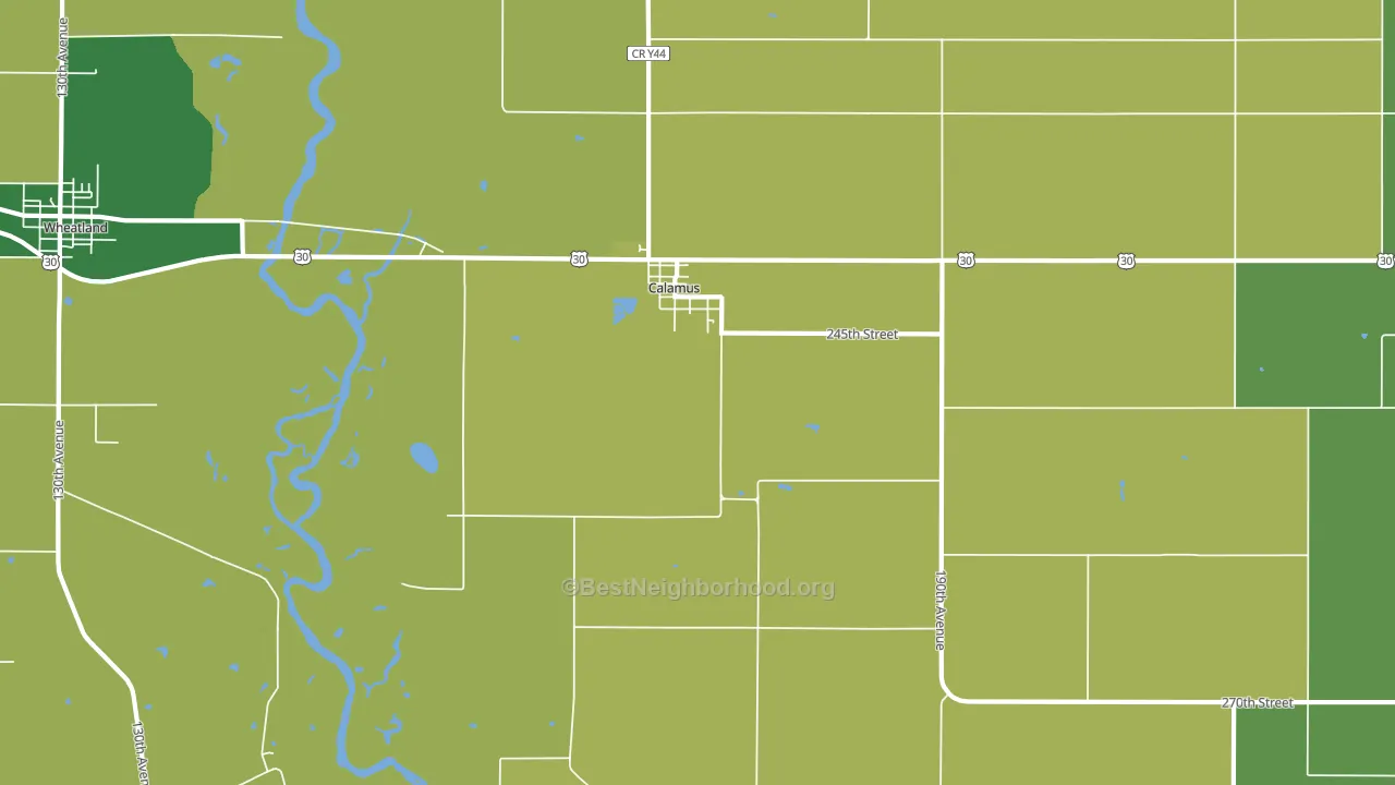 52729, IA block-group voter-turnout map