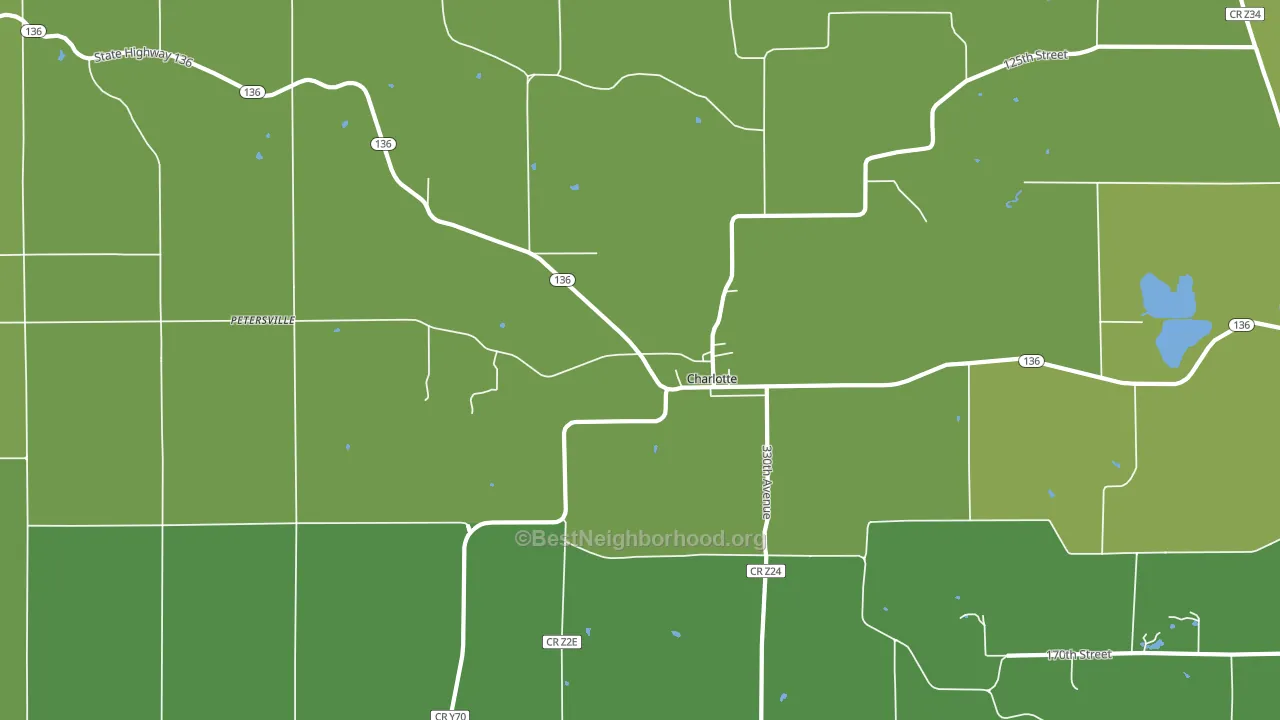 52731, IA block-group voter-turnout map