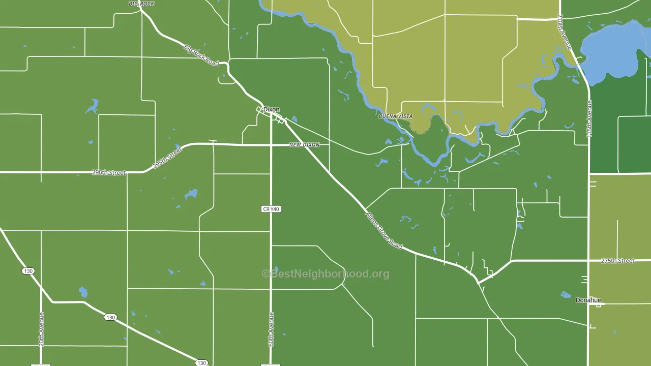 52745, IA block-group voter-turnout map