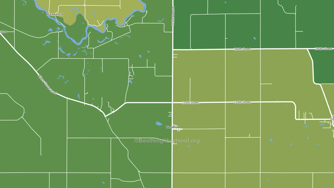 52746, IA block-group voter-turnout map