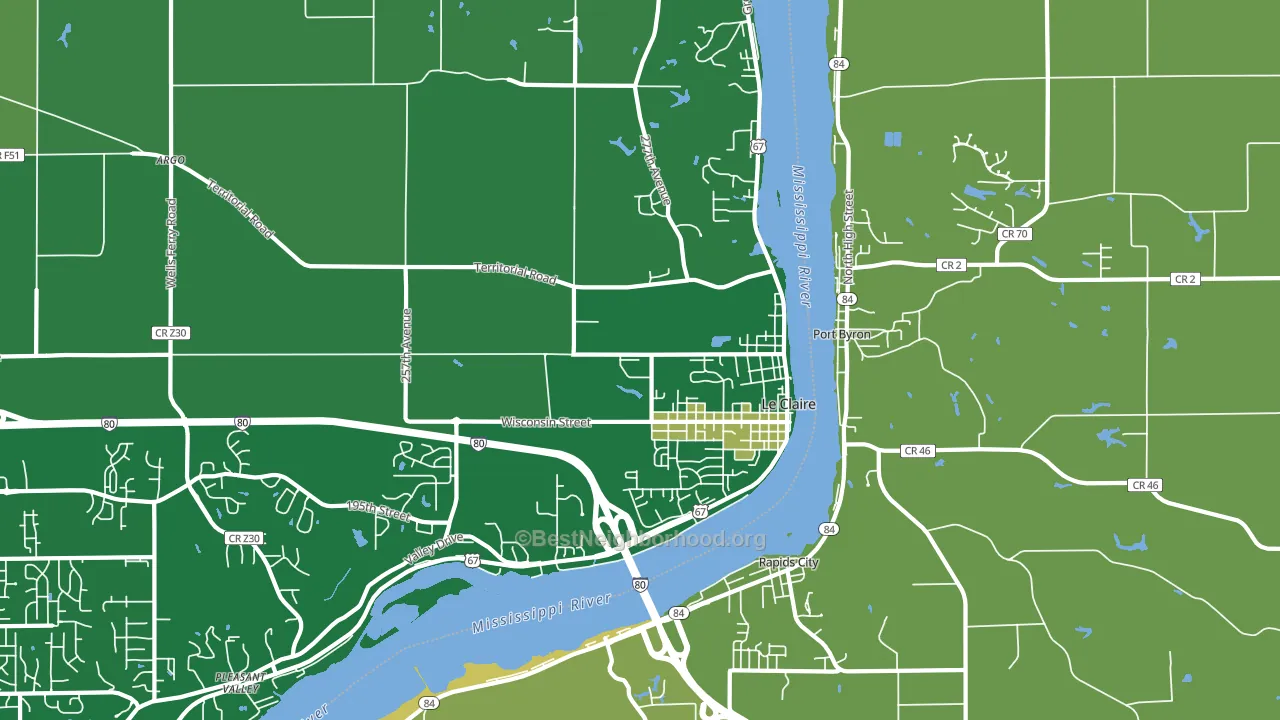 52753, IA block-group voter-turnout map