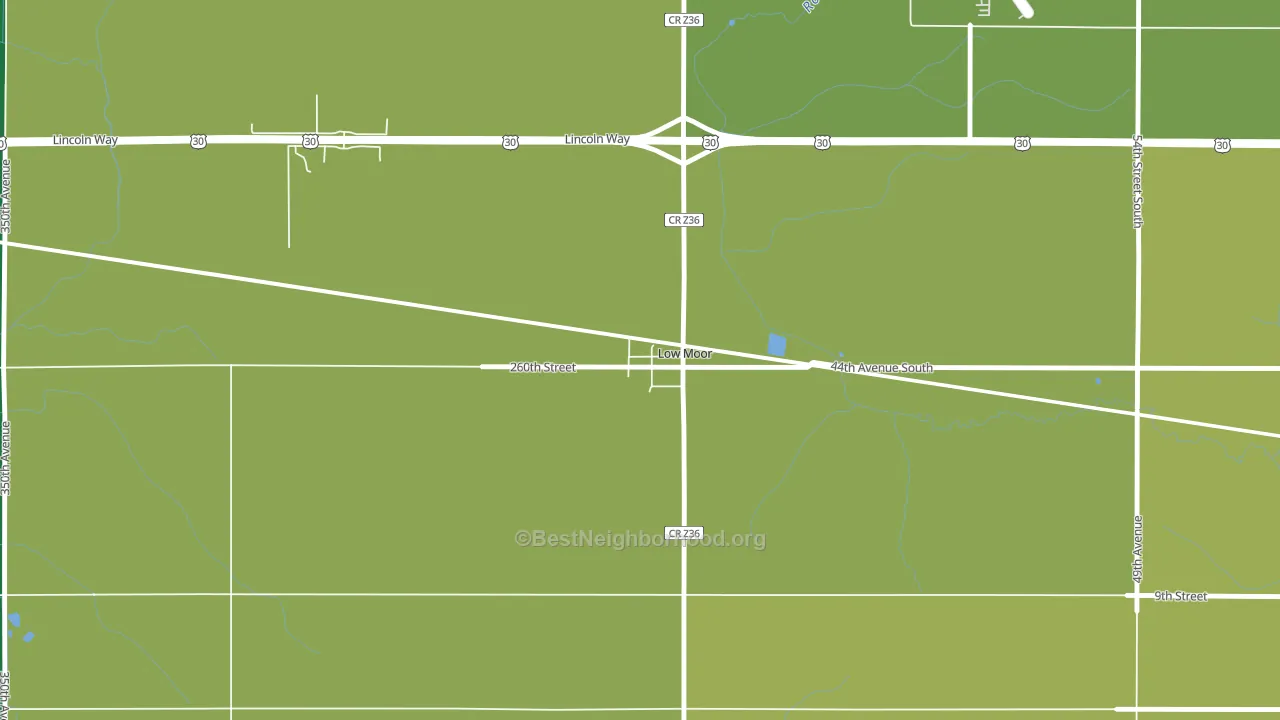52757, IA block-group voter-turnout map