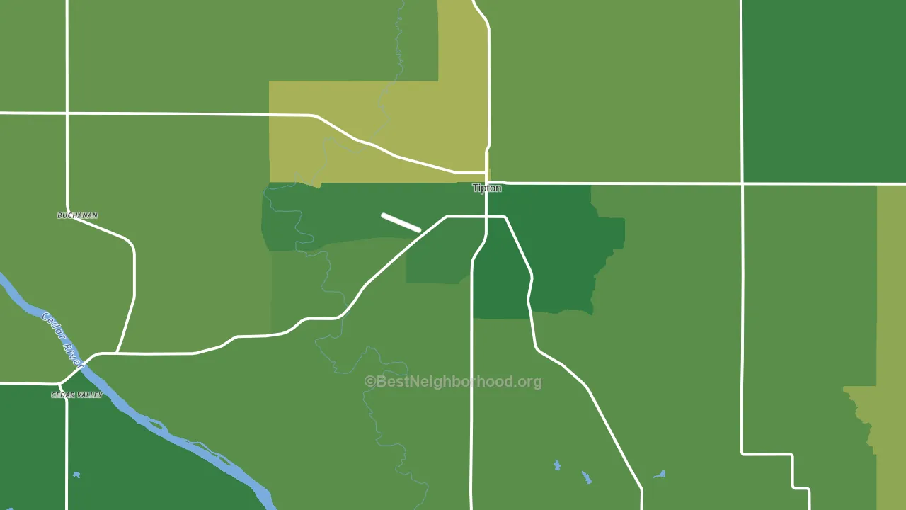 52772, IA block-group voter-turnout map