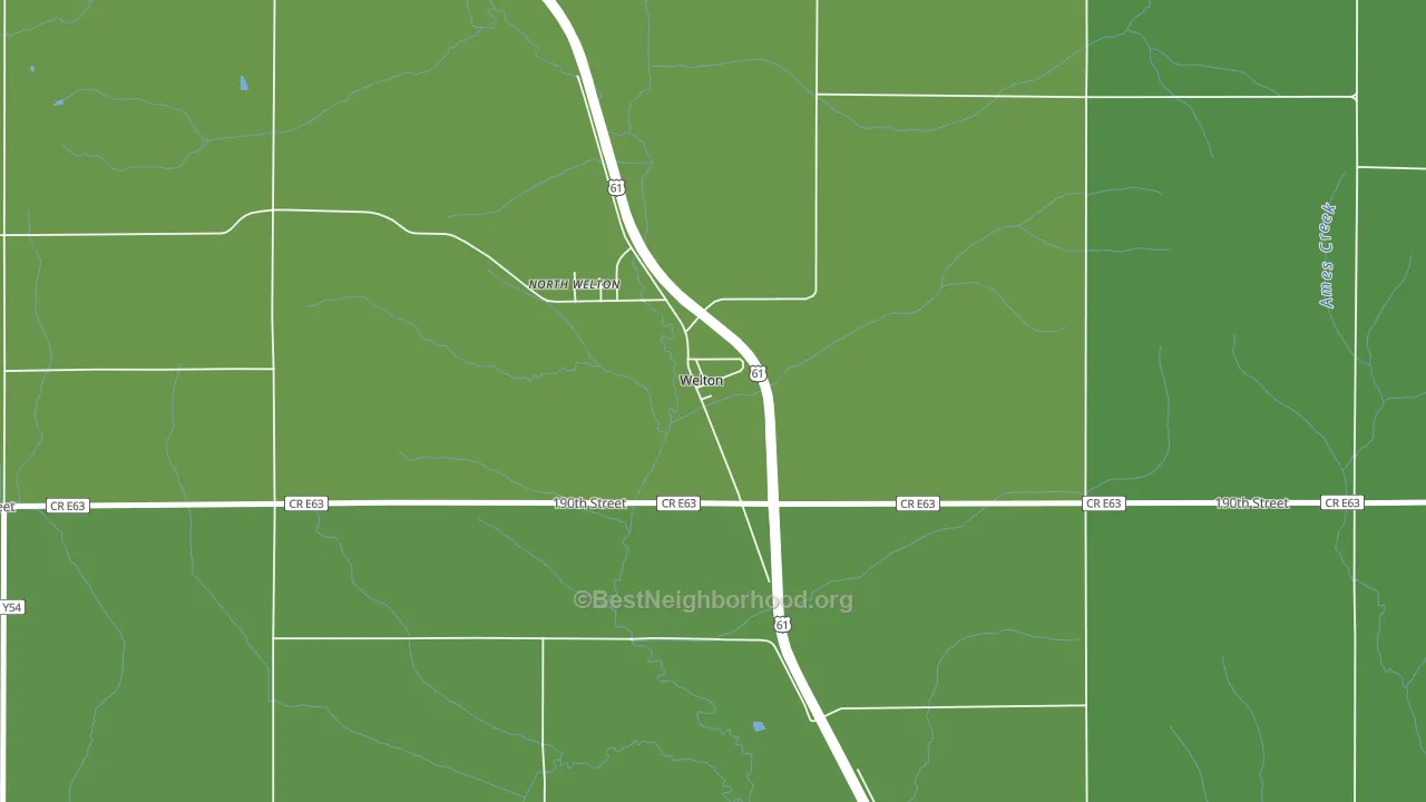 52774, IA block-group voter-turnout map