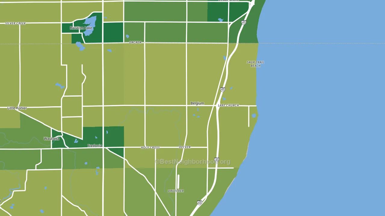 53004, WI block-group voter-turnout map