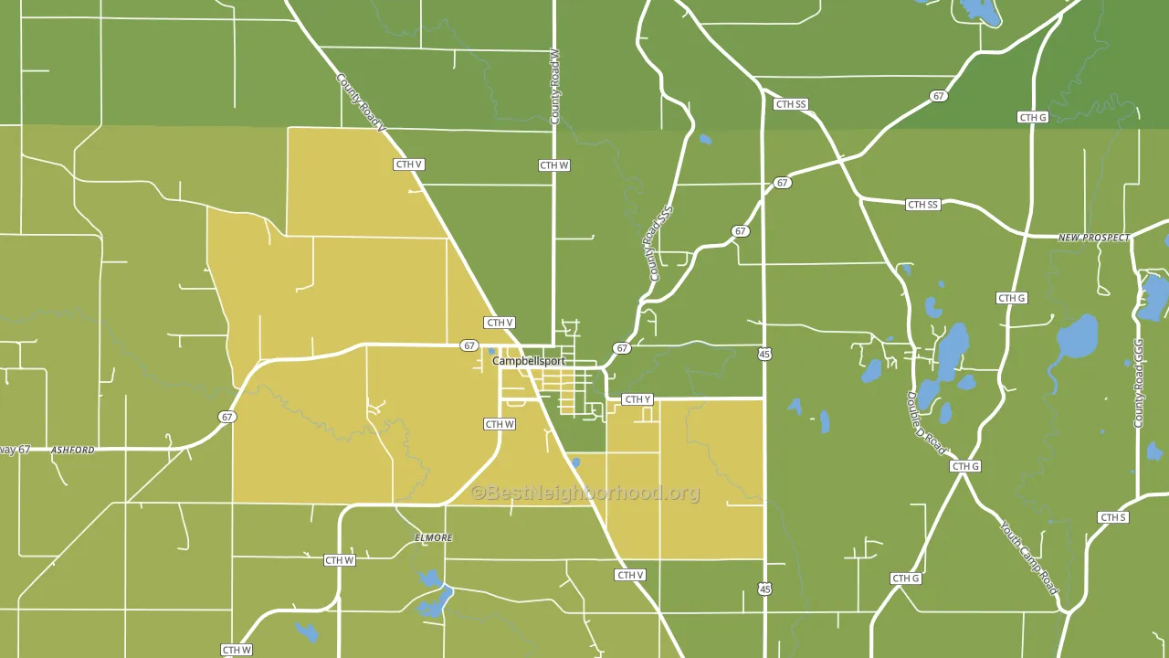 53010, WI block-group voter-turnout map