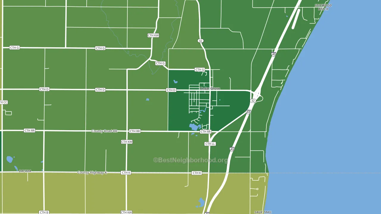 53013, WI block-group voter-turnout map