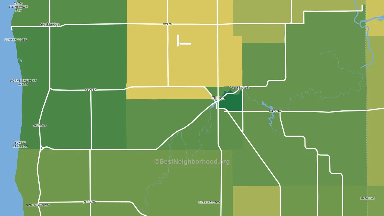 53014, WI block-group voter-turnout map