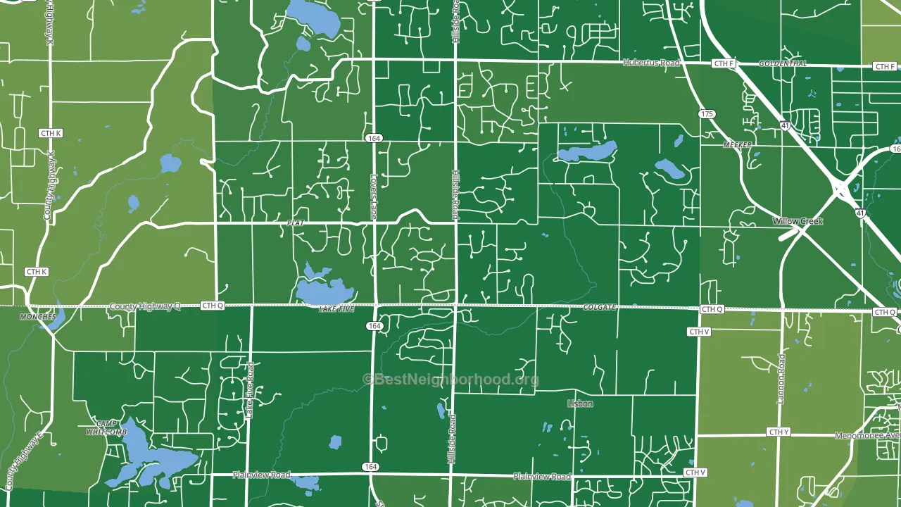 53017, WI block-group voter-turnout map
