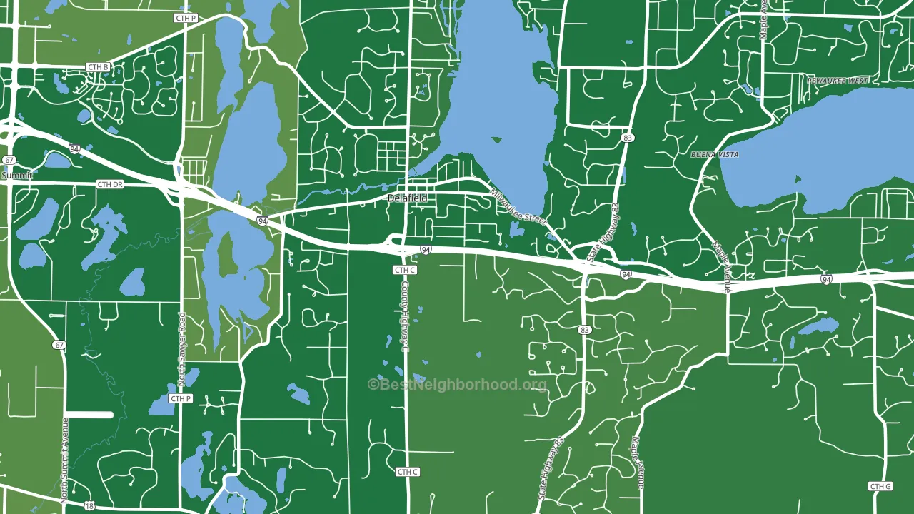 53018, WI block-group voter-turnout map