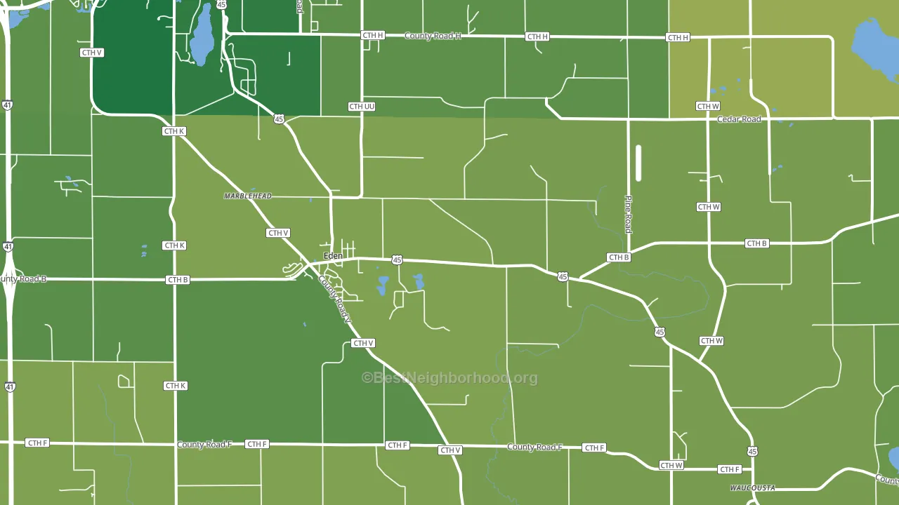 53019, WI block-group voter-turnout map