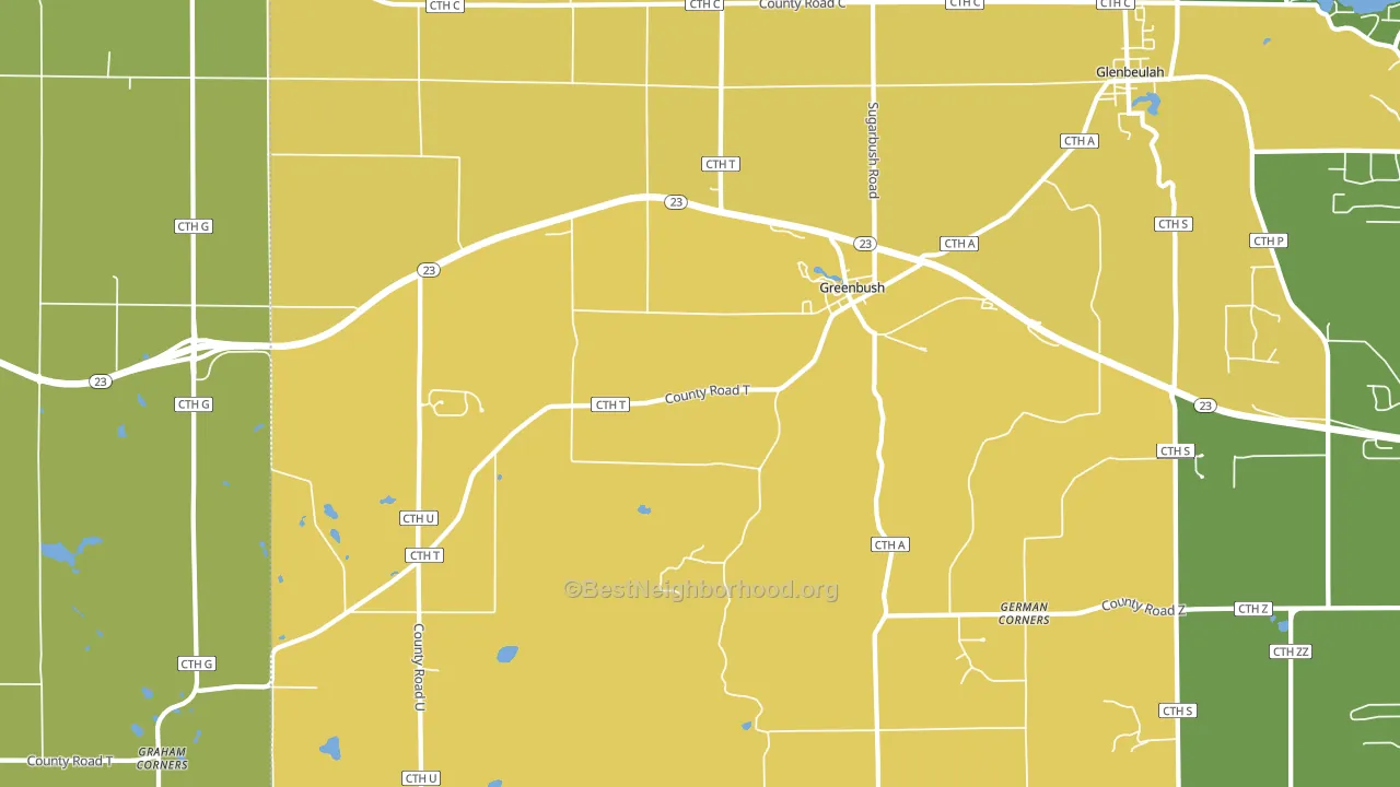 53023, WI block-group voter-turnout map