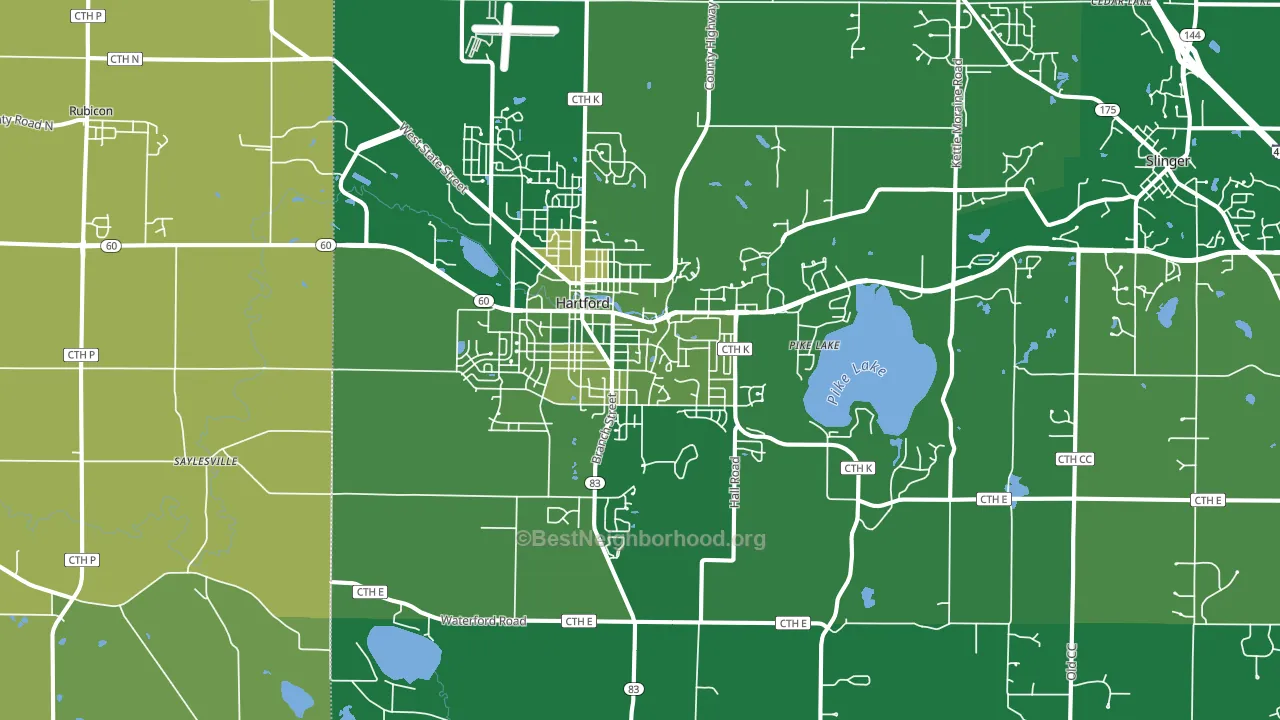 53027, WI block-group voter-turnout map