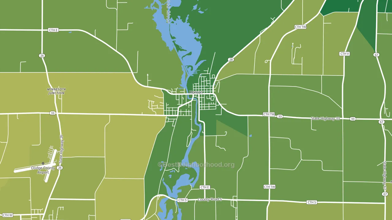 53032, WI block-group voter-turnout map