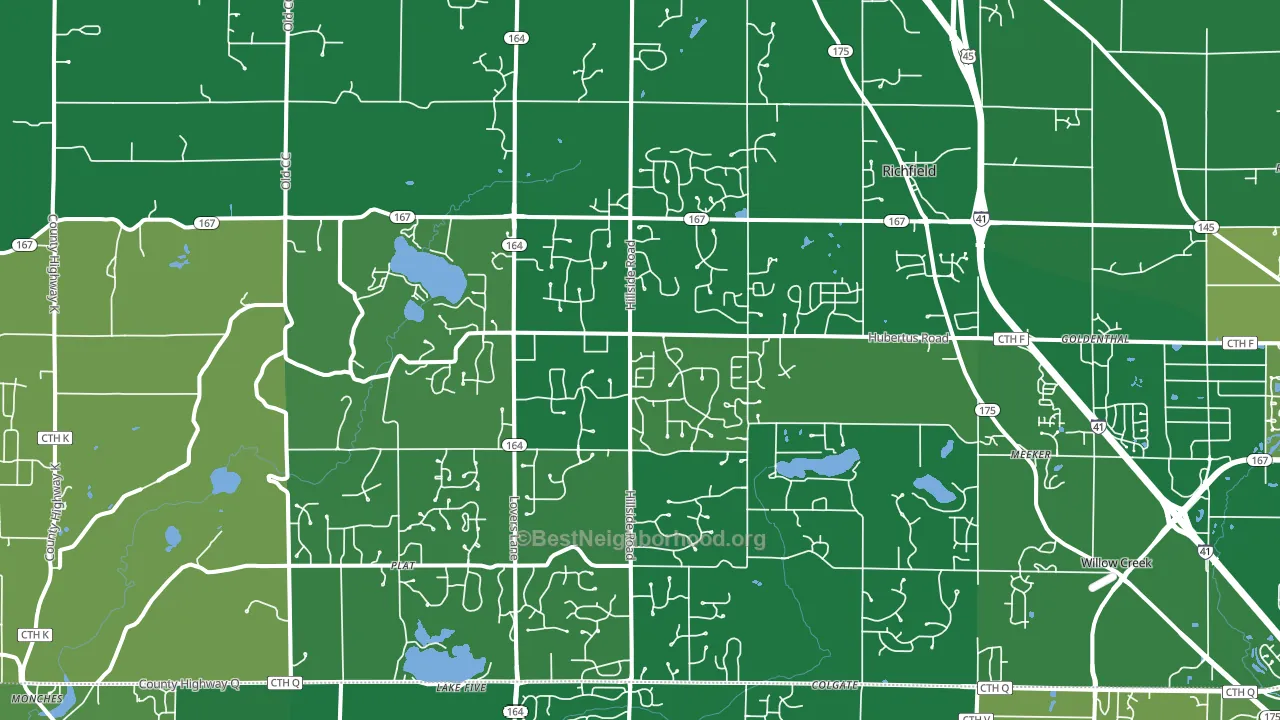 53033, WI block-group voter-turnout map