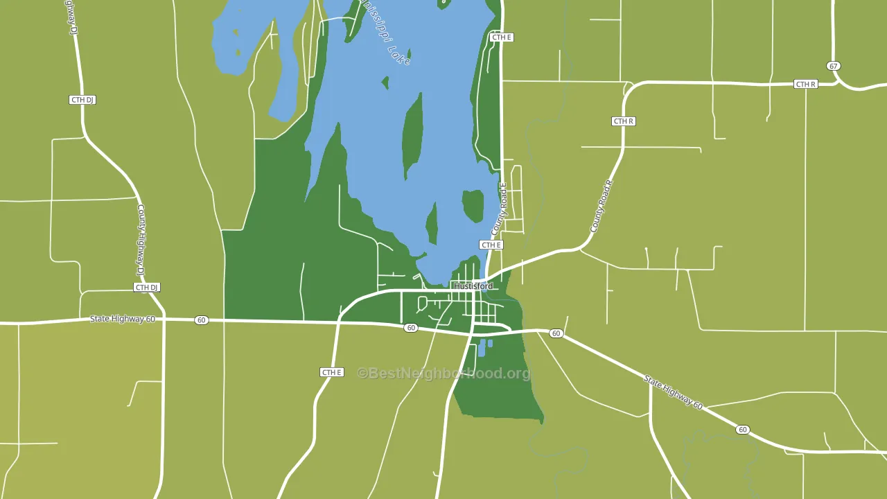 53034, WI block-group voter-turnout map