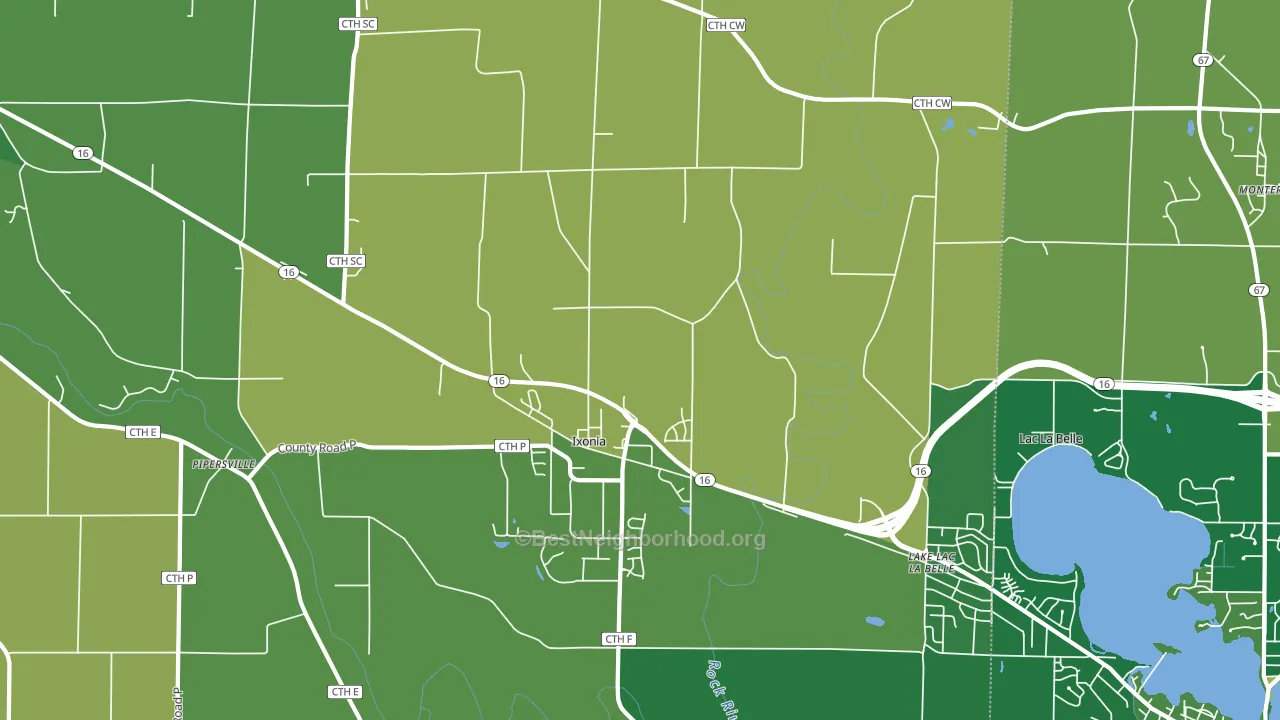 53036, WI block-group voter-turnout map