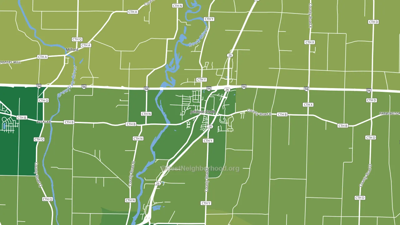53038, WI block-group voter-turnout map