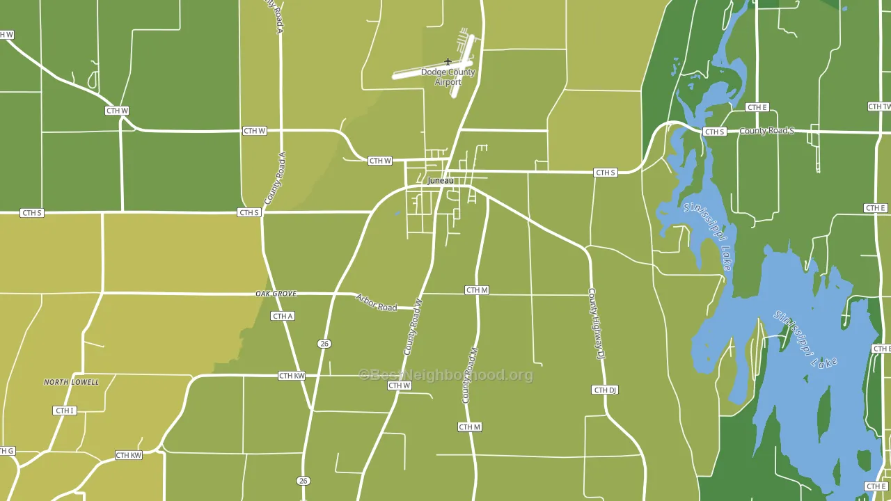 53039, WI block-group voter-turnout map