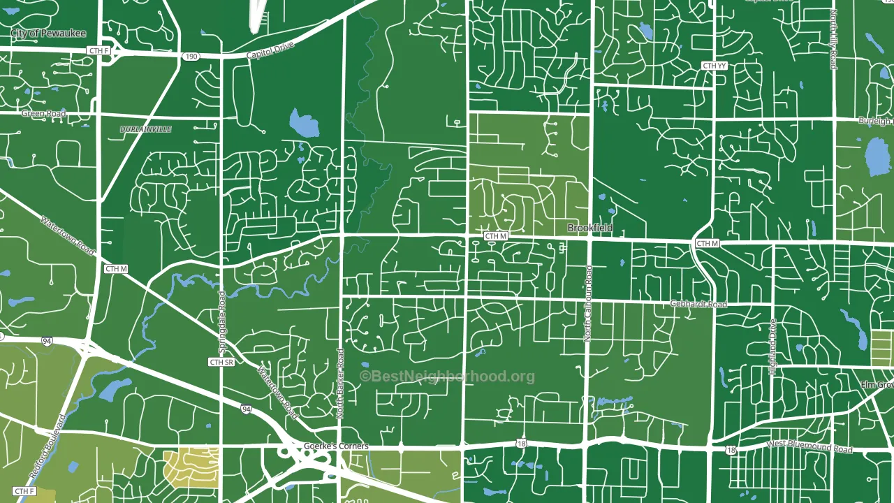 53045, WI block-group voter-turnout map