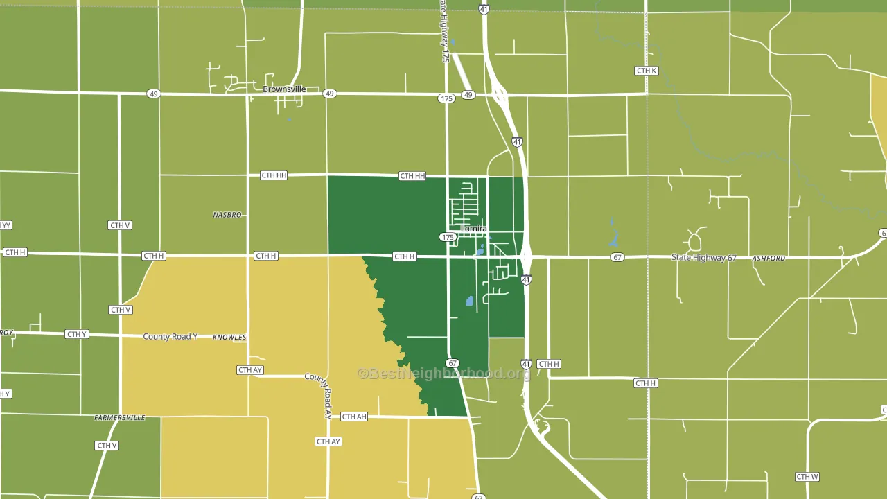53048, WI block-group voter-turnout map